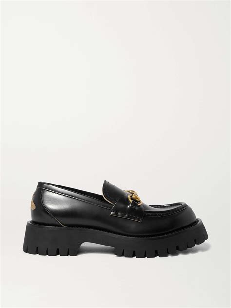 gucci calfskin horsebit platform loafers|vintage gucci horsebit loafers.